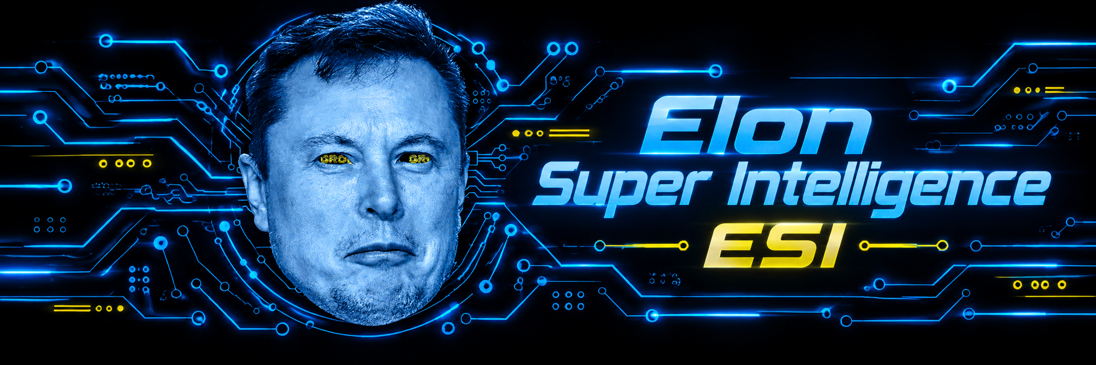 Elon Super Intelligence digital portrait